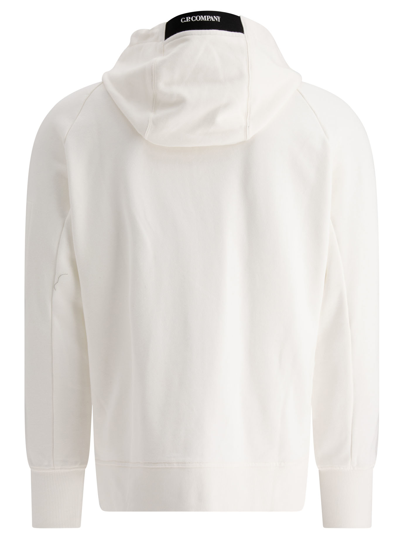 C.P. COMPANY White Lens zippered hoodie